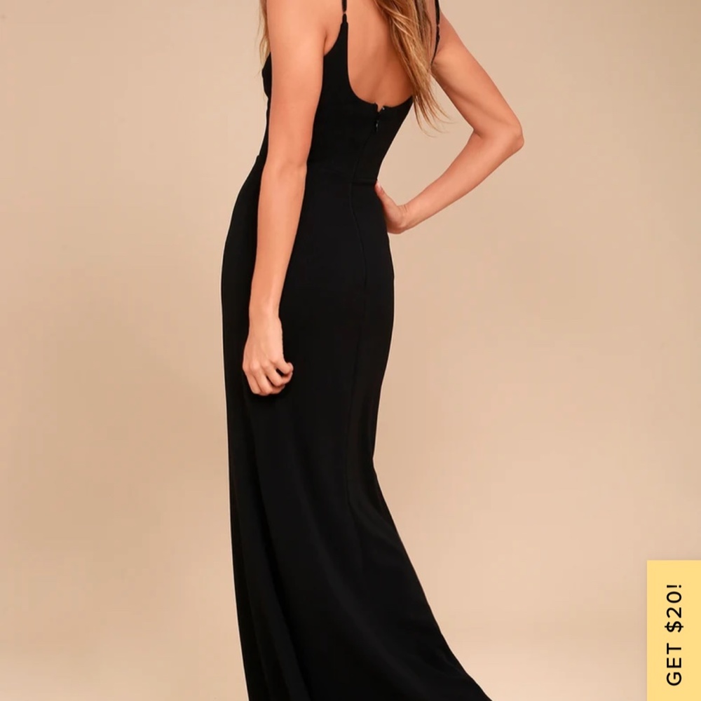Lulu's Elegant Black Maxi Dress - Picture 3 of 5